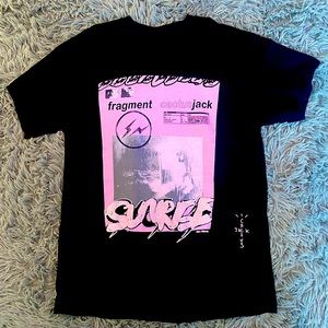 Cactus Jack by Travis Scott For Fragment Pink Sunrise Tee ‘Black’
